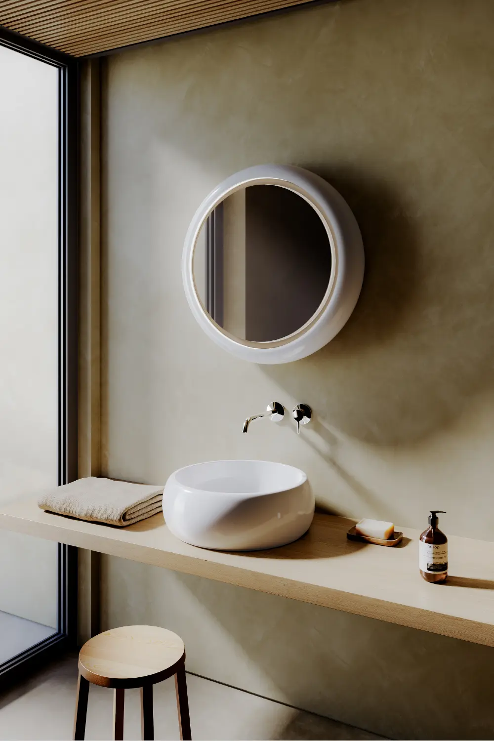 sculptural wash basin collection