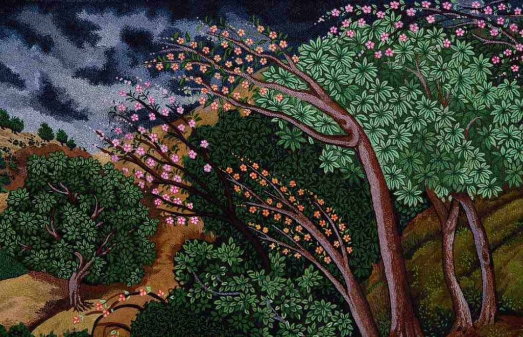 Another Day in Paradise Embroidery Art