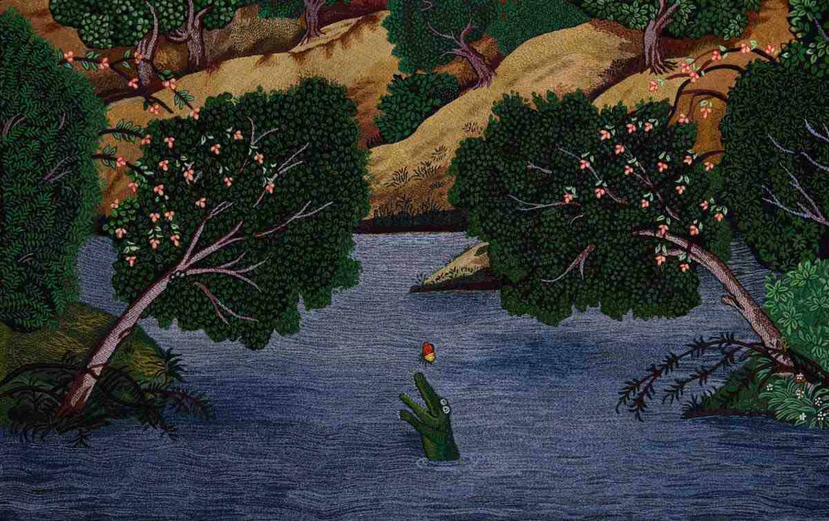 Another Day in Paradise Embroidery Art