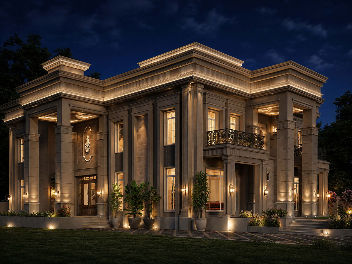 Grand façade design